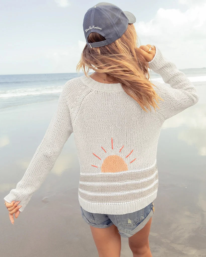 【オットンブレ様】C.P. COMPANY Summer Knit Sunrise Chunky Cardi Cotton Sweater - Almond Butter Breaker White