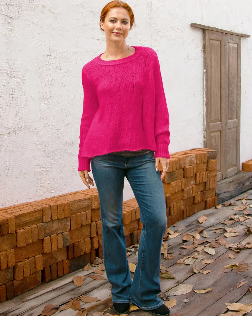 *SALE* - OLIVER DISTRESSED CREW CHUNKY