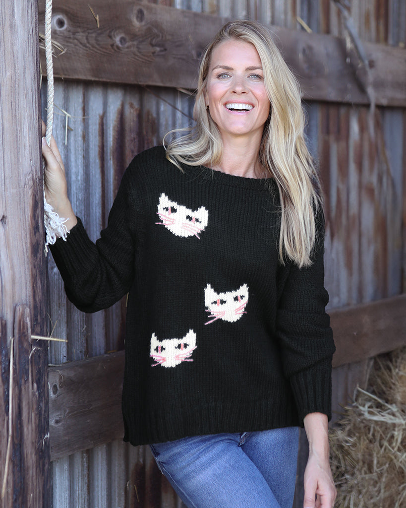 Whiskers Crew Chunky Women's Sweaters Wooden Ships Knits