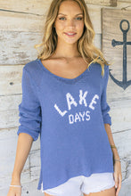Load image into Gallery viewer, denim-heather-breaker-white